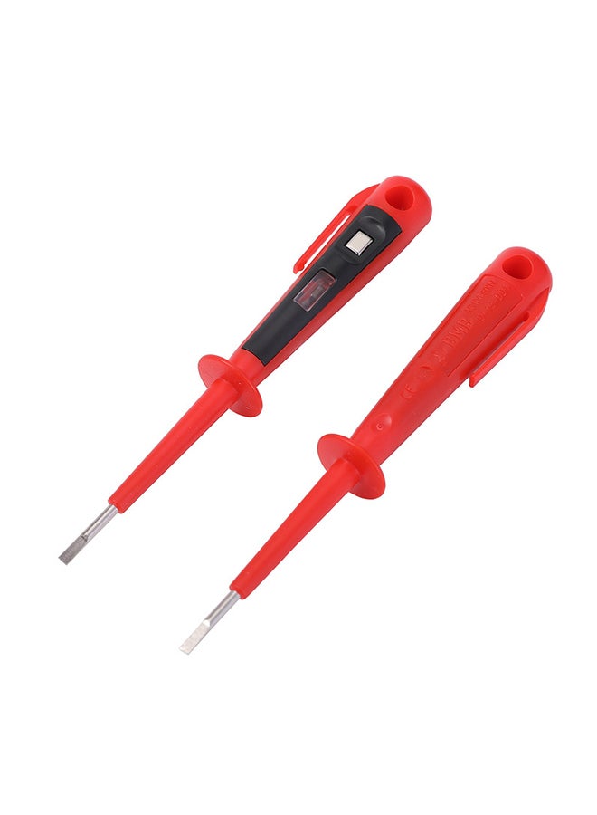 BMB tools 20-Piece Electric Voltage Tester Pen With Slotted Screwdriver Red - Image 3
