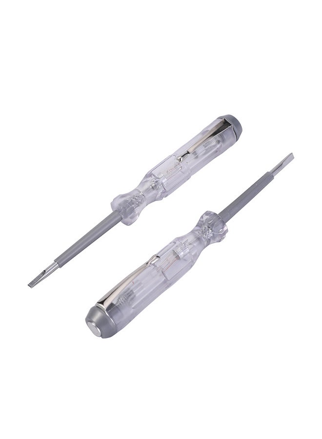 بي إم بي تولز مفكات اختبار الجهد الكهربائي وبراغي مشقوقة - 20 قطعة فضي / شفاف - Image 3