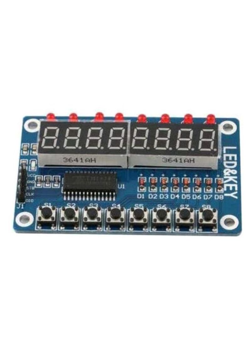 8-LED Digital Display Module Blue/Black/Red 75 x 48mm  - Image 3