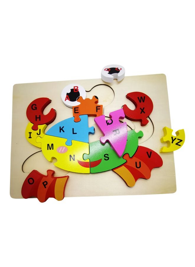 Generic - Alphabet Letter Crab Wooden Puzzle MGZ-980 30x22.5cm - Image 1