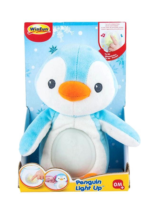 WinFun - Penguin Shaped Light-Up Soft Toy 25x22x10cm - Image 1