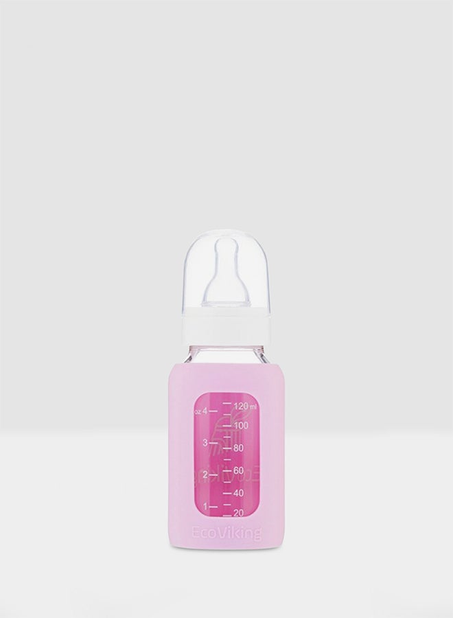 EcoViking Standard Feeding Bottle With Sleeve, 120 ml