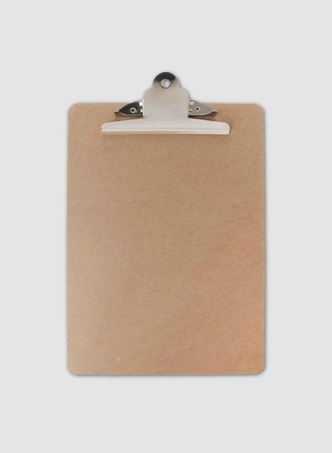 Generic Portable Clip Card File Hardboard Brown 