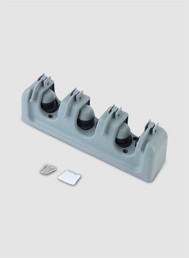 Wall Mounted Mop Organizer Grey - Image 1