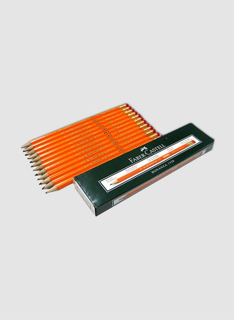 12-Piece Bonanza 1320 Pencil Orange/Brown