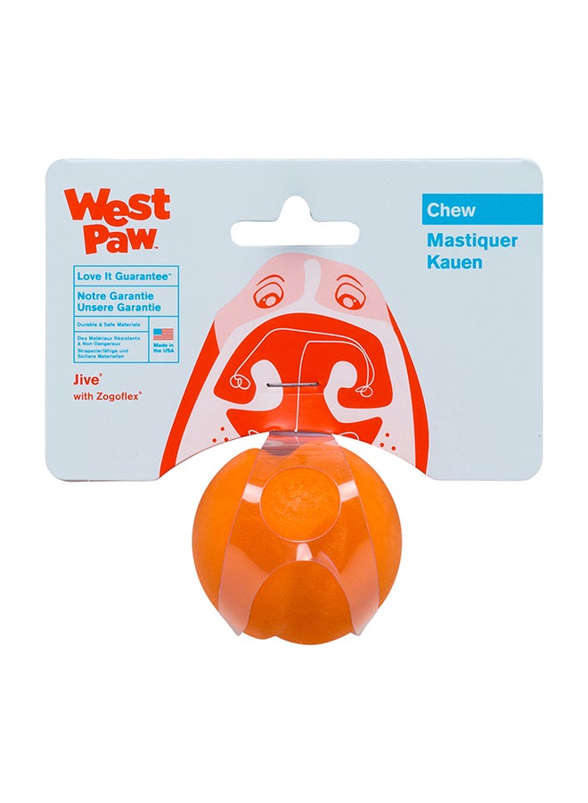 ويست باو لعبة مضع متينة للكلاب من زوجوفليكس جايف برتقالي 2بوصة