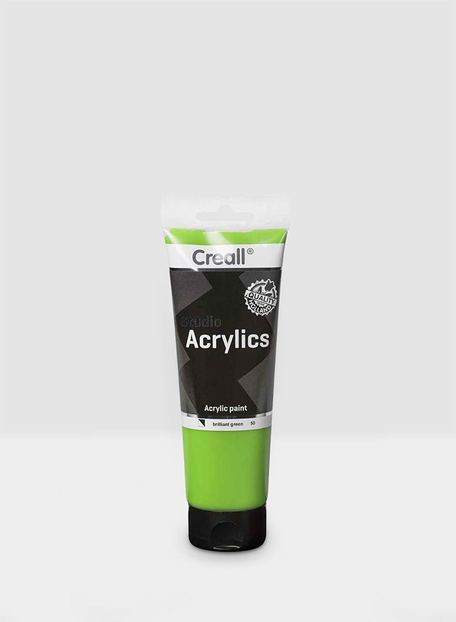 Studio Acrylic Color Tube Brilliant Green