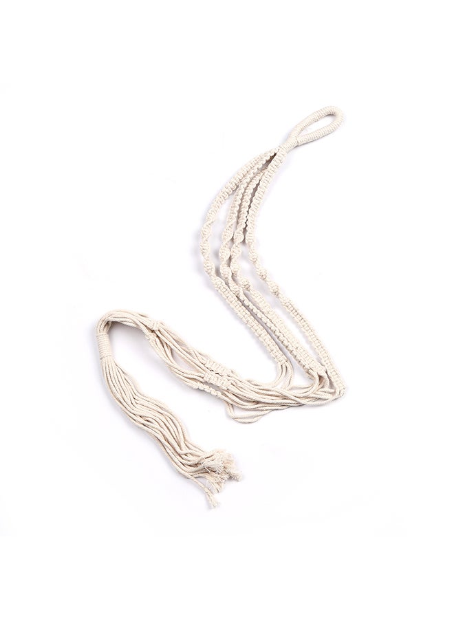 Generic Flower Pot Plant Hanger Rope Beige 39inch  - Image 2