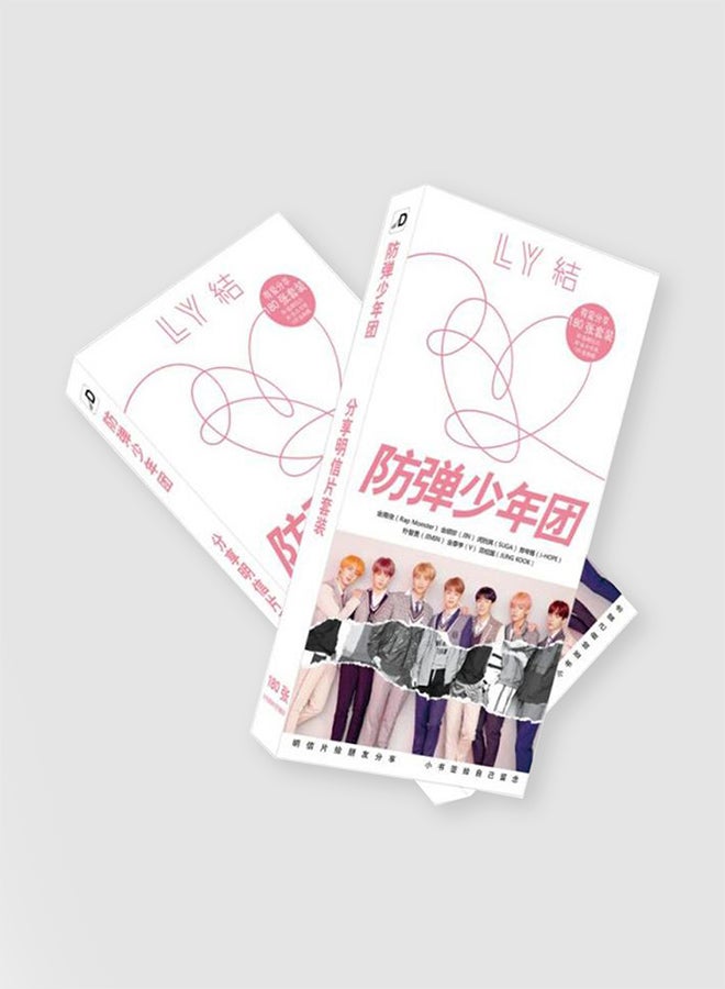 Generic 180-Piece BTS Bangtan Postcard And Sticker Set 