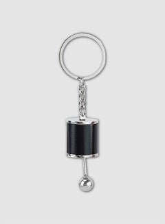 6-Speed Gearshift Key Chain Silver