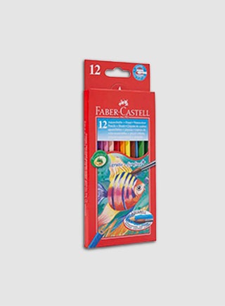 Faber-Castell Water Color Pencil  12 color Multicolour - v1591616474/N16177041A_1