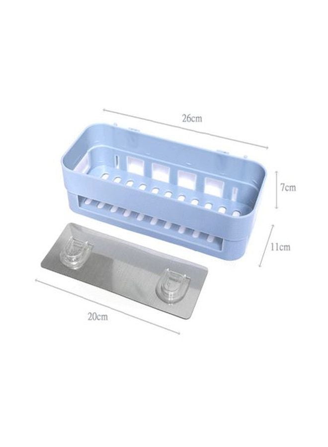 Qiangtie Bathroom Storage Shelf Blue 26x7x11cm  - Image 3