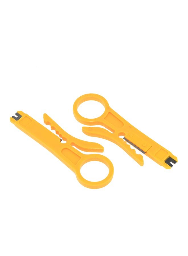 أيبيسي قطعتان من زرادية تعرية الأسلك بتصميم صغير سهل الحمل للطابعات ثلاثية الأبعاد أصفر - Image 1