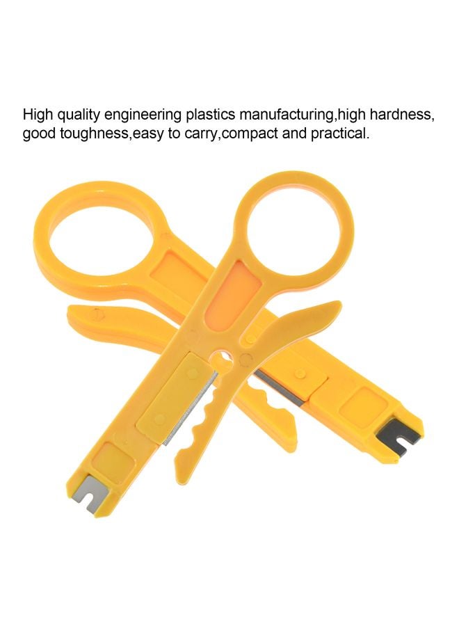 أيبيسي قطعتان من زرادية تعرية الأسلك بتصميم صغير سهل الحمل للطابعات ثلاثية الأبعاد أصفر - Image 4