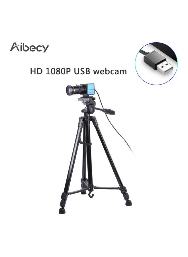 أيبيسي كاميرا ويب بدقة كاملة الوضوح مزودة بميكروفون أسود/أزرق - Image 2