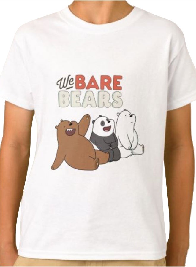 1st Piece Boys We Bare Bears Graphic T-Shirt White  - Image 3
