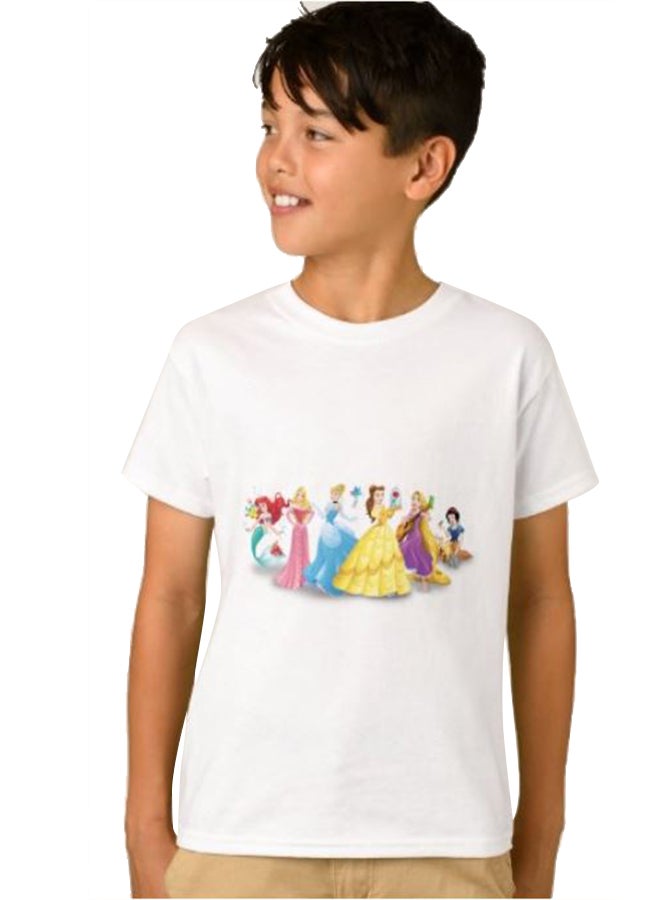 1st Piece Boys Disney Princesses Graphic T-Shirt White  - Image 1