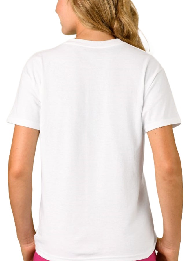 1st Piece Girls BTS Logo Graphic T-Shirt White  - Image 2