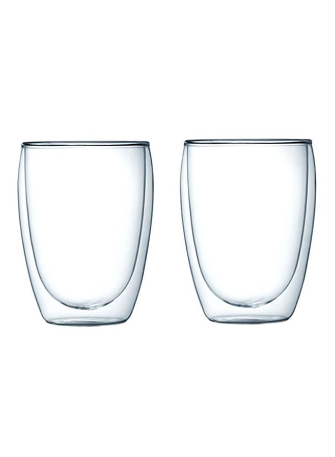 2-Piece Double Wall Glass Set Clear - Image 1