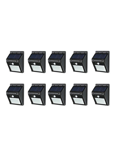 10-Piece Night Sensor Light Black/White 1.2kg