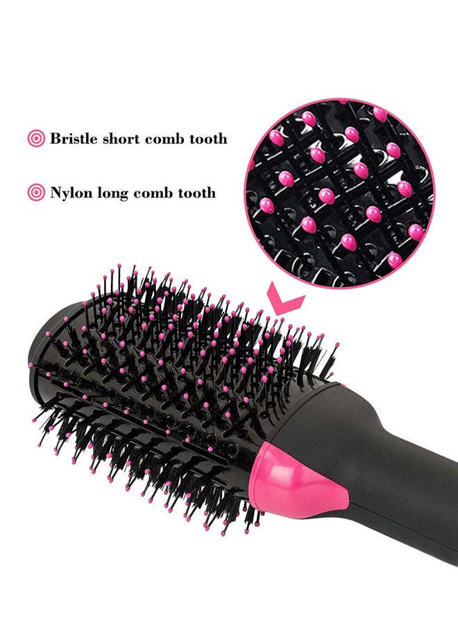 3 In 1 Hot Air Hair Dryer Brush Pink/Black - Image 2