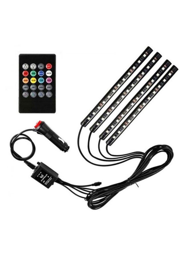4 In 1 Car LED Light Strip With Remote