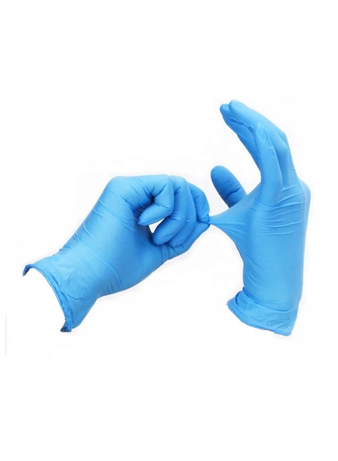 Generic 100-Piece Disposable Nitrile Powder Free Gloves Blue Small - Image 1
