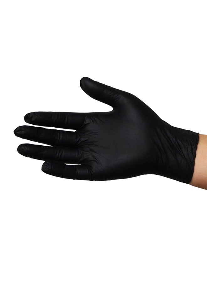 قفازات خالية من مسحوق النتريل للاستخدام مرة واحدة مقاس لارج من 100 قطعة - Image 2