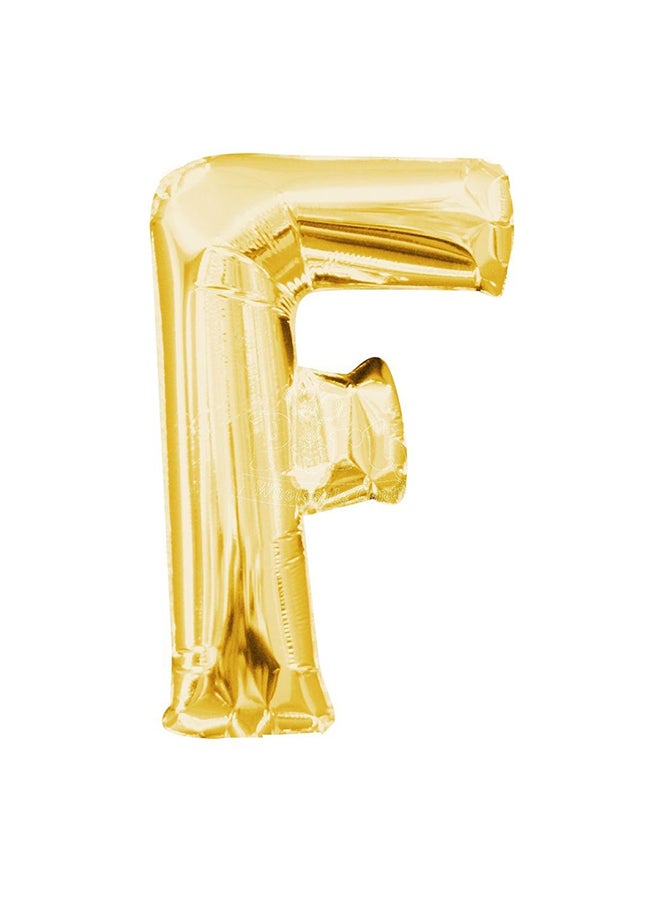 Secret Alphabetical Letter F Hanging Foil Balloon 100 x 95cm - Image 1