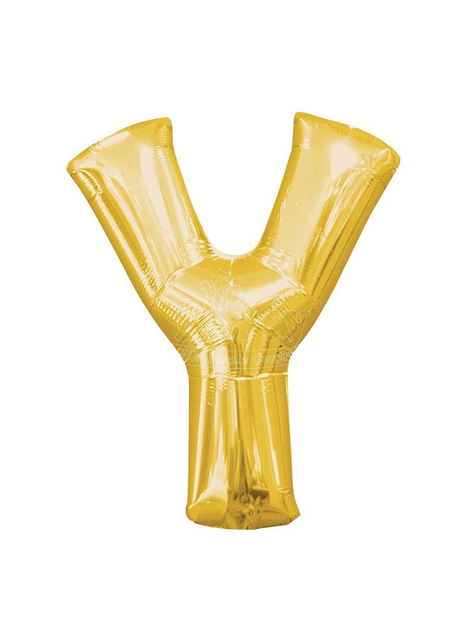 Secret Letter Y Foil Balloon 100 x 95cm