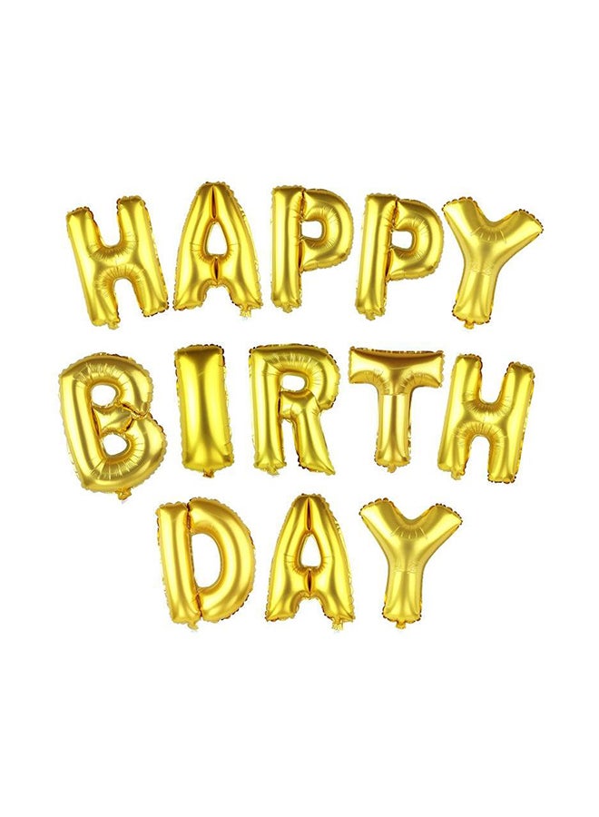13 بالون من القصدير بتصميم حروف عبارة "Happy Birthday" . - Image 1