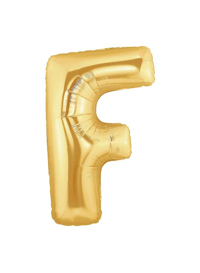 بالون من القصدير على شكل حرف F قابل للتعليق 16بوصة - Image 1