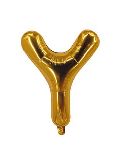 Party Time Letter Y Shaped Party Decorative Foil Balloon 16inch  - Image 1