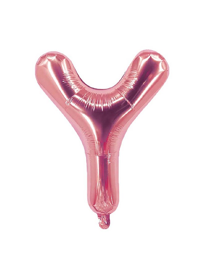 بارتي تايم بالون من ورق القصدير على شكل حرف Y لتزيين الحفلات 16بوصة - Image 1