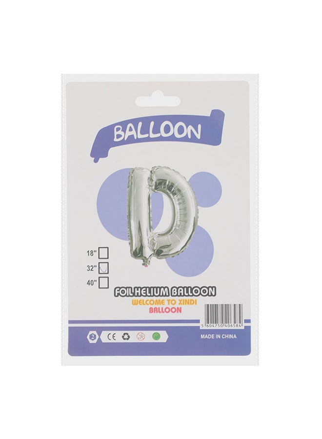 Xindi - Letter D Helium Foil Balloon - Image 1