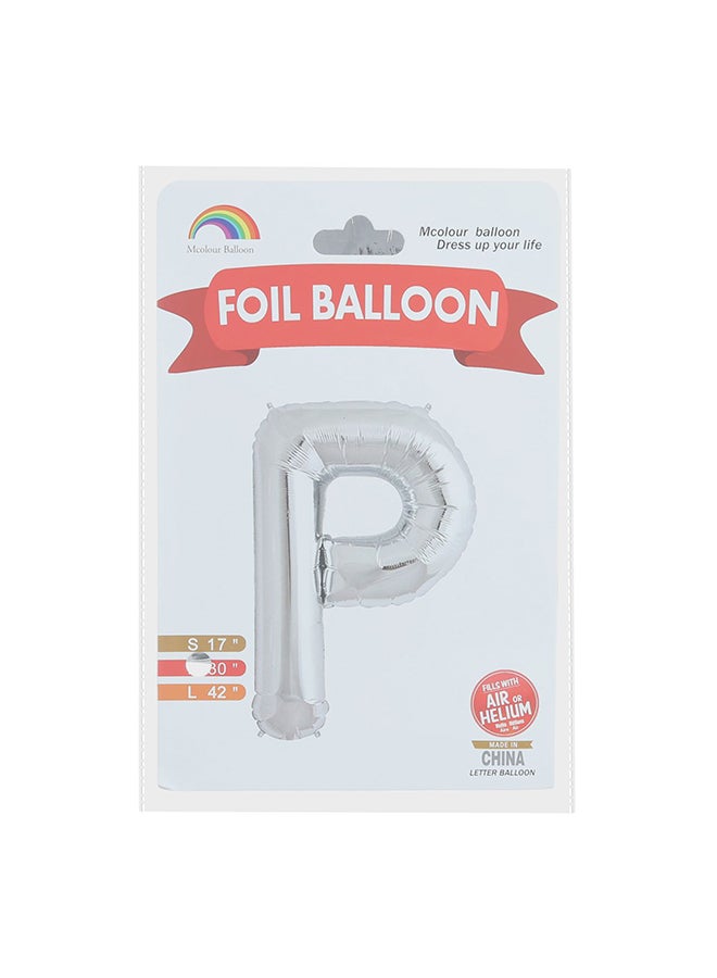 Mcolour Balloon Shining Alphabet P Letter Hanging Foil Balloon M - Image 1