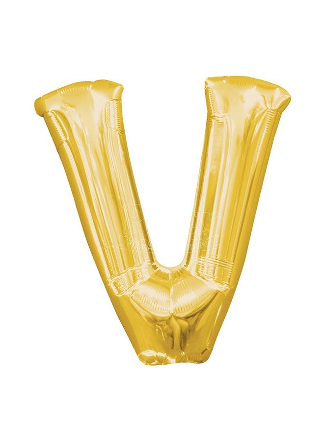 Secret Letter-V Shape Foil Party Balloon 100 x 95cm - Image 1