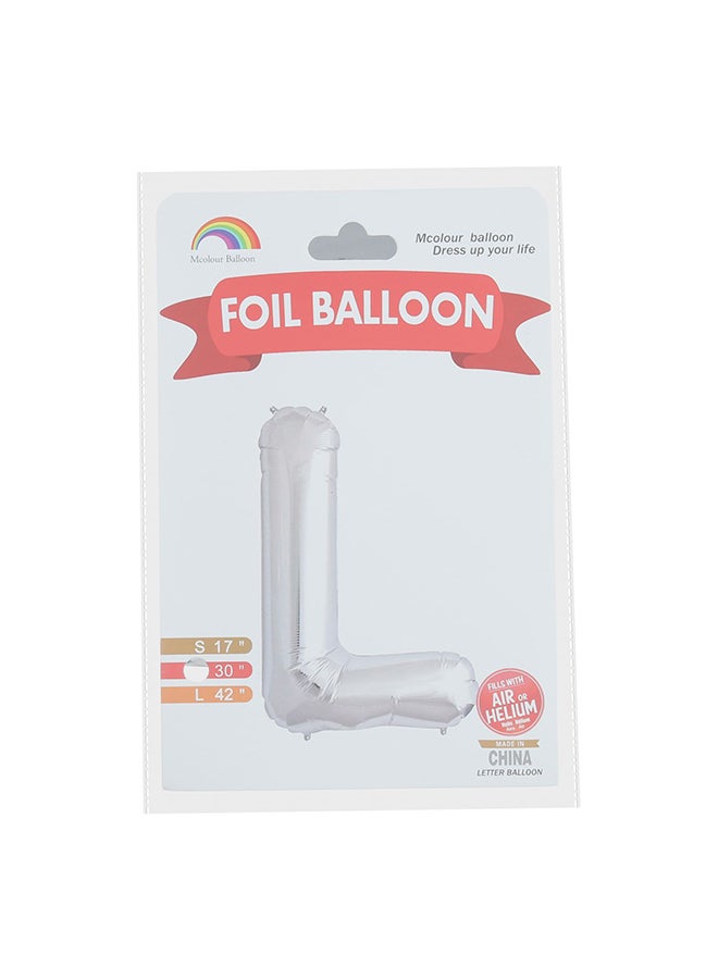 Mcolour Balloon Letter L Foil Balloon - Image 1