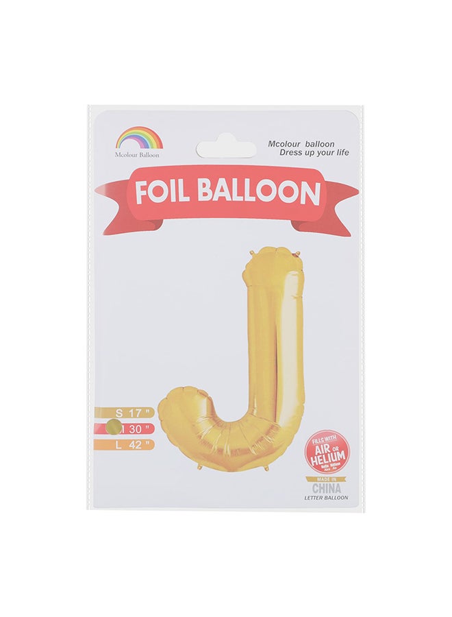Mcolour Balloon Letter J Foil Balloon - Image 1