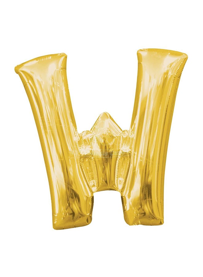 Secret Alphabetical Letter W Hanging Foil Balloon 100 x 95cm - Image 1