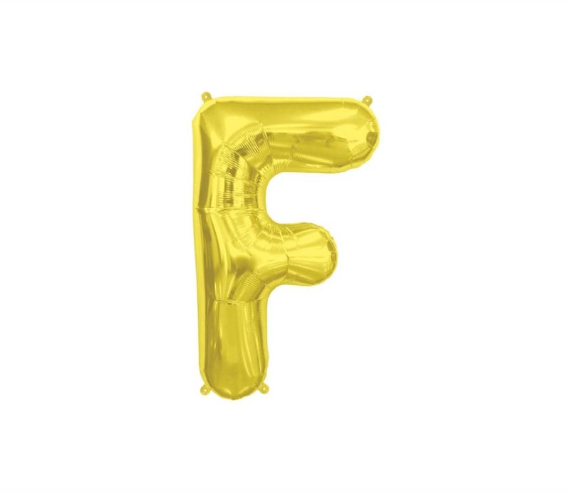 Letter F Hanging Foil Balloon 16inch - Image 3