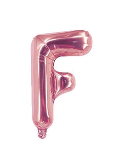 Party Time Alphabetical Letter F Hanging Foil Balloon  - Image 1