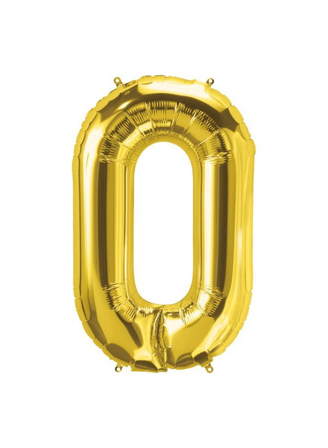 نورث ستار بالون للتعليق مصنوع من القصدير، وبتصميم حرف "O" 34بوصة - Image 1