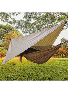 Generic Waterproof Rhombus UV Resistant Sand Sunshade Khaki  - Image 2