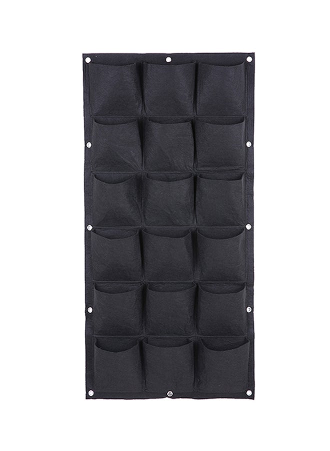 ماركة غير محددة أصيص نباتات عمودي للتعليق على الحائط يحتوي على 18 جيبا أسود 32.0 x 25.0Ø³Ù†ØªÙŠÙ…ØªØ±  - Image 1
