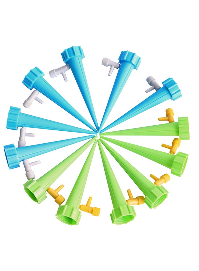 Generic - 12-Piece Automatic Plant Waterer Devices Set Green/Blue - Image 1