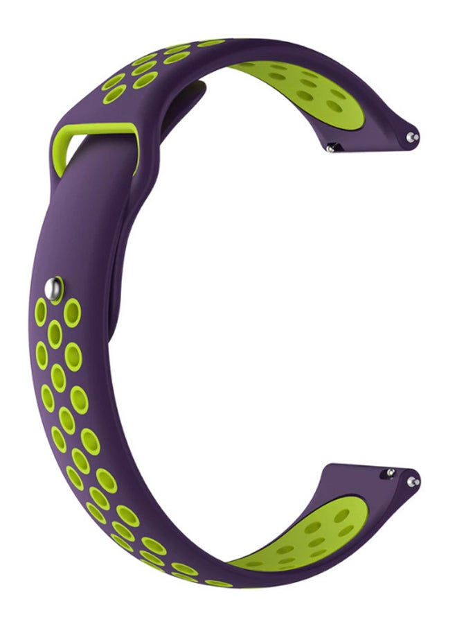 Remson Water-Proof Replacement Band For Huawei Watch GT 2e Purple/Green - Image 1