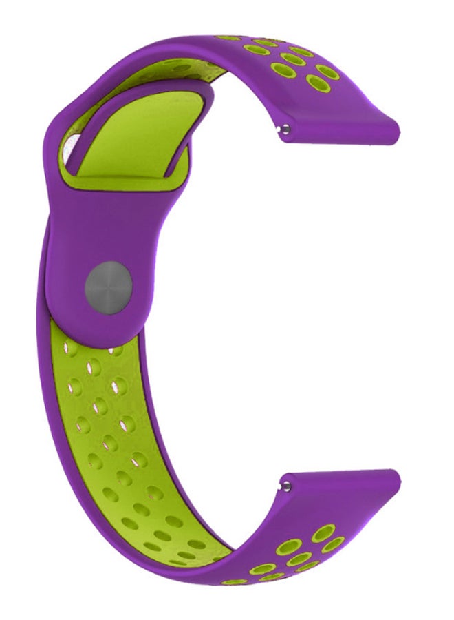 Remson Water-Proof Replacement Band For Huawei Watch GT 2e Purple/Green - Image 2