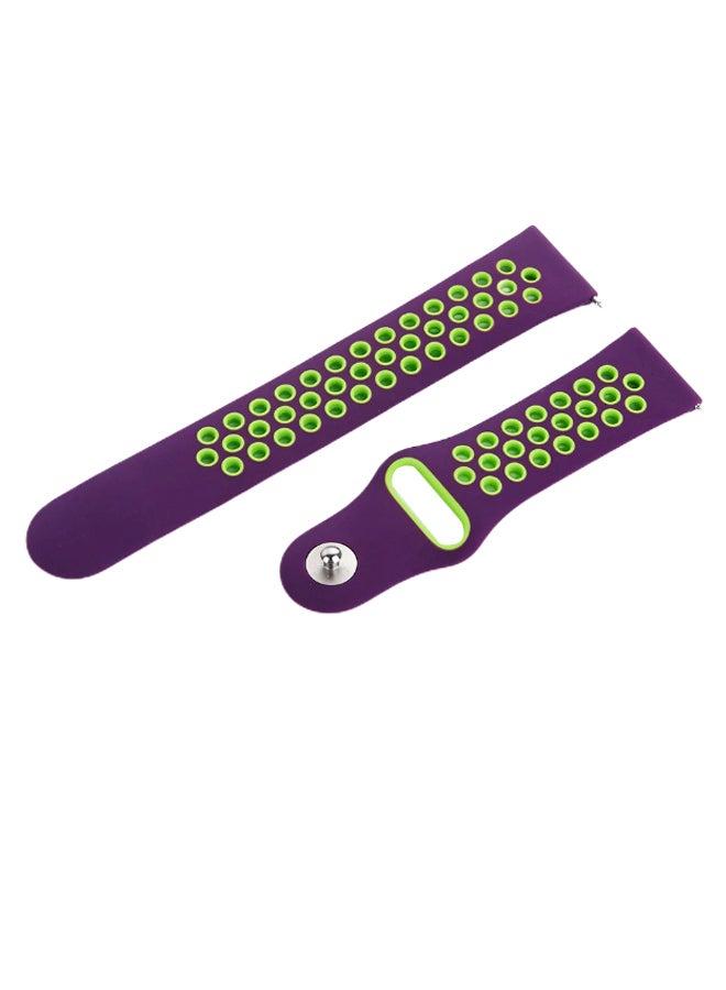 Remson Water-Proof Replacement Band For Huawei Watch GT 2e Purple/Green - Image 3