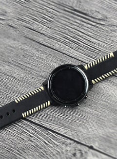 Replacement Ribs Line Strap For Huawei Watch GT 2e Black/Beige - v1591693613/N38120982A_3